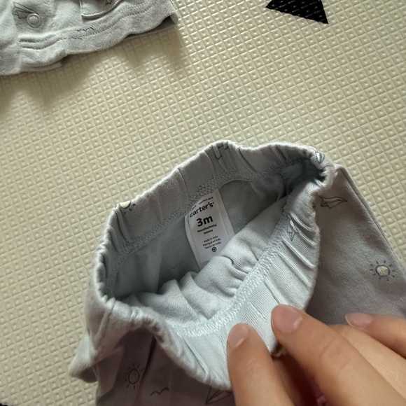 Carters|Baby boy neutral two piece matching set,Pastel nautical novelty print•3M - Picture 5 of 5